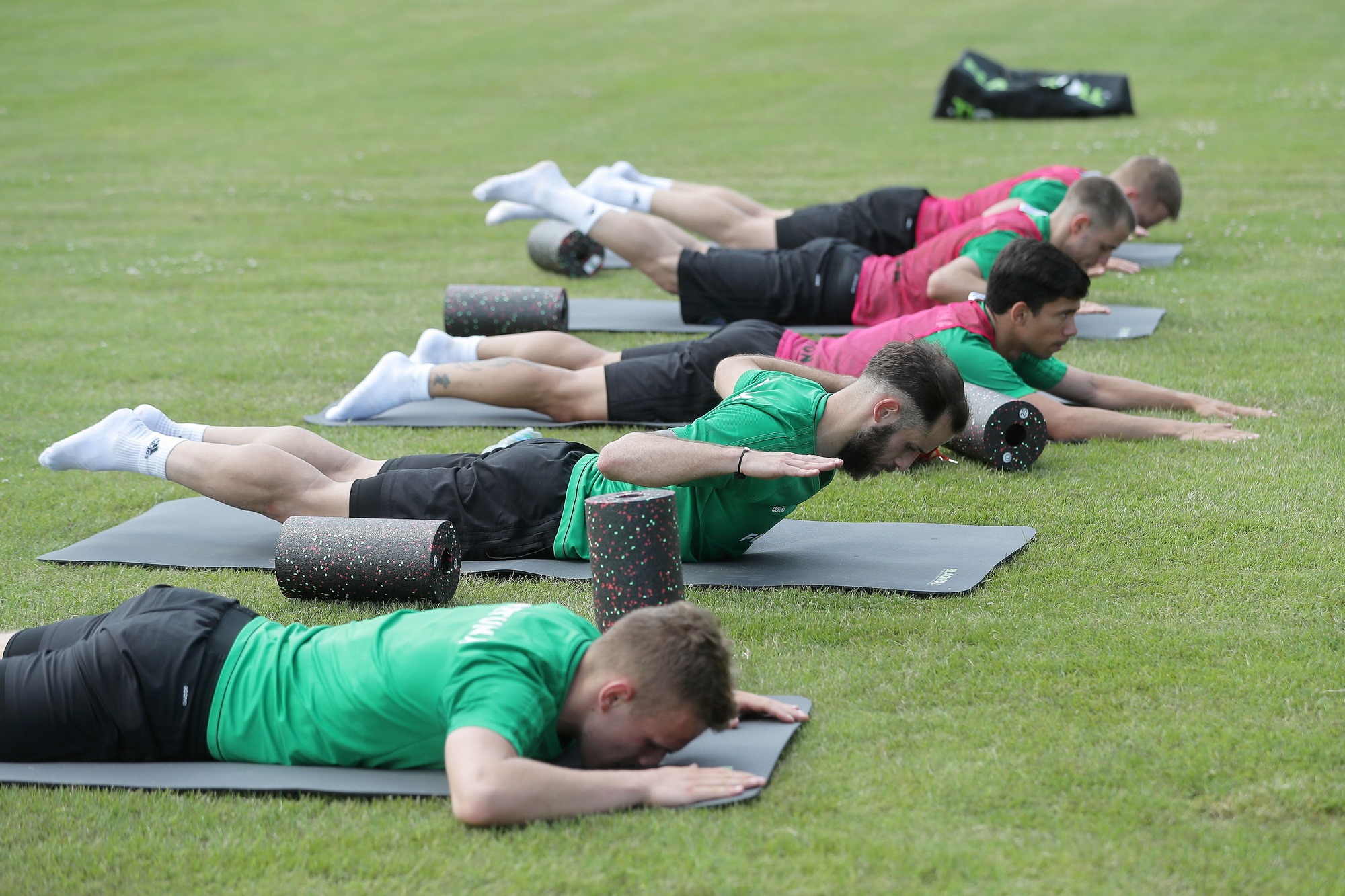 rolowanie z BLACKROLL Standard Legia Warszawa piłkarze
